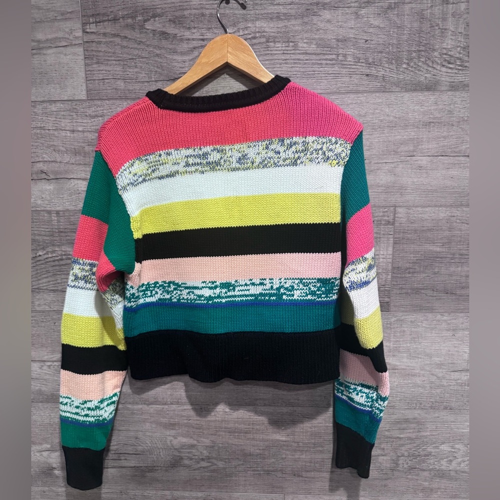 CAbi Colorful Stripe Crop Sweater - Picture 7 of 7
